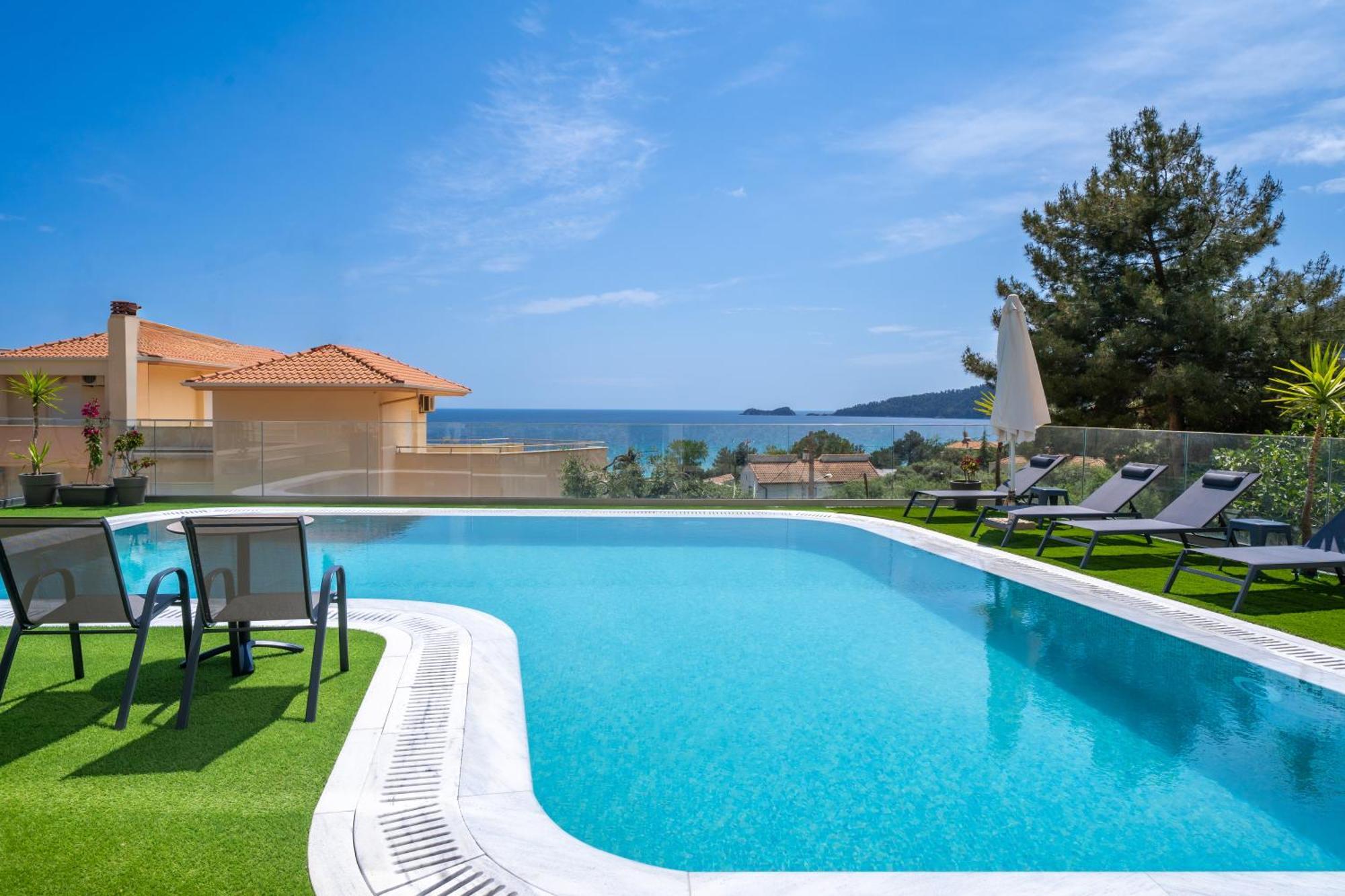 Villa Finikas Thassos Golden Beach Хриси-Амудия Экстерьер фото